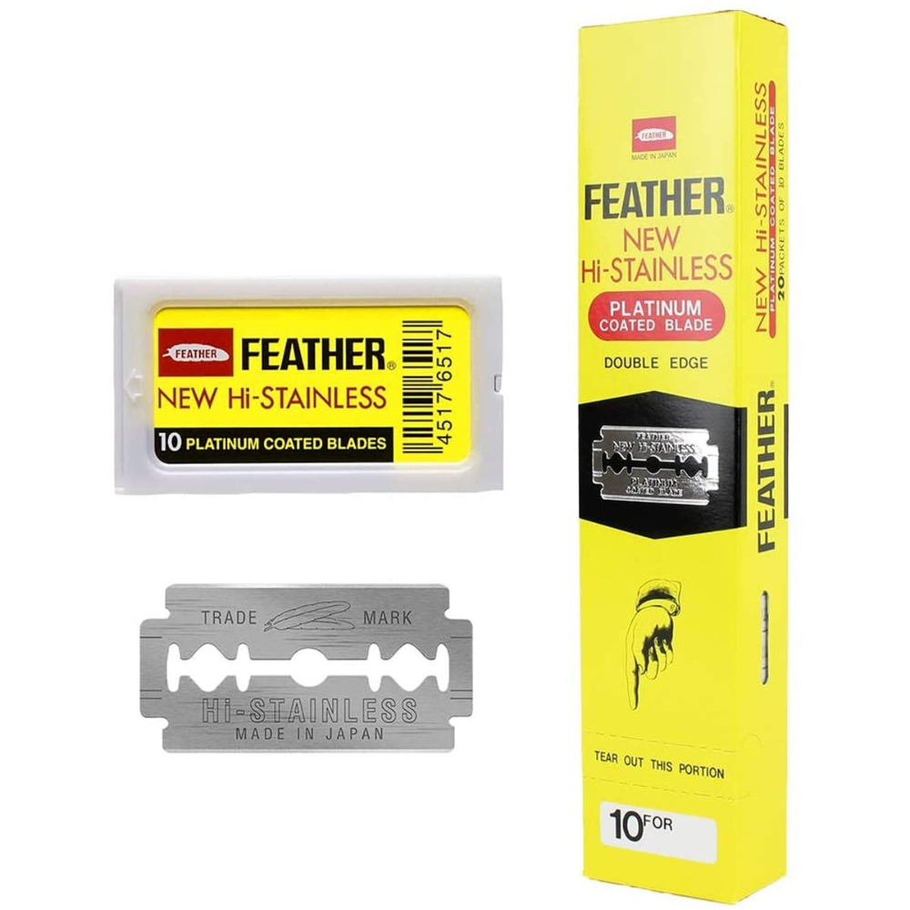 Feather Double Edge Razor Blades - 200 Blades