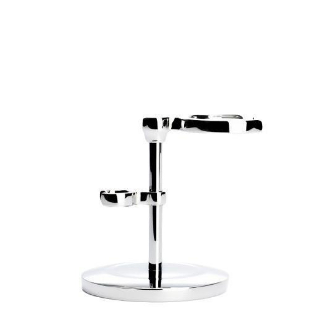 Muhle Razor & Brush Stand Chrome RHMSRSET