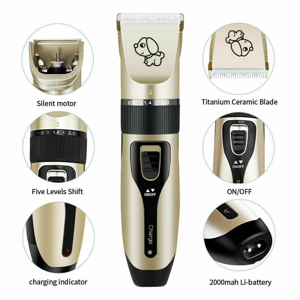 Dog Grooming Hair Rechargeable Clipper Kit